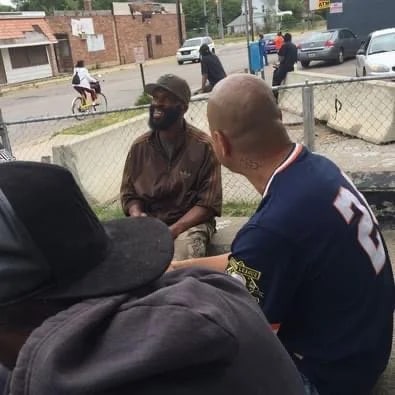 Forefront street ministry conversation in Benton Harbor, MI