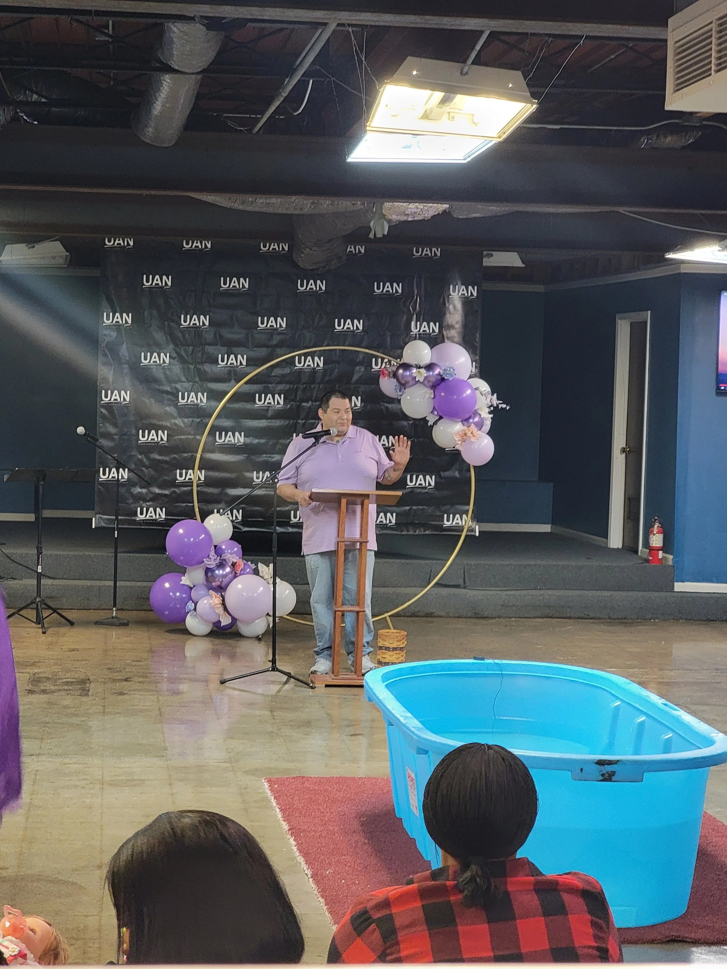 Vanguard Church service and baptism in Kalamazoo, MI
